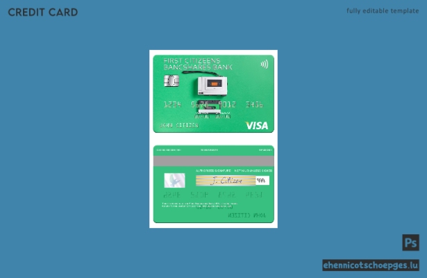 USA First Citizens BancShares Bank Visa-Kartenbeispielvorschau